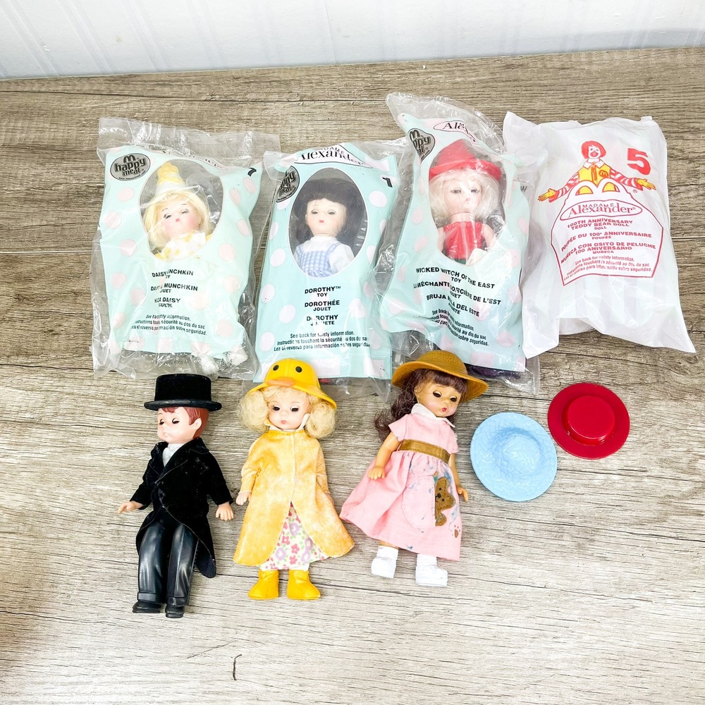 Madame Alexander McDonalds Happy Meal Doll Lot Wizard of Oz Some Sealed